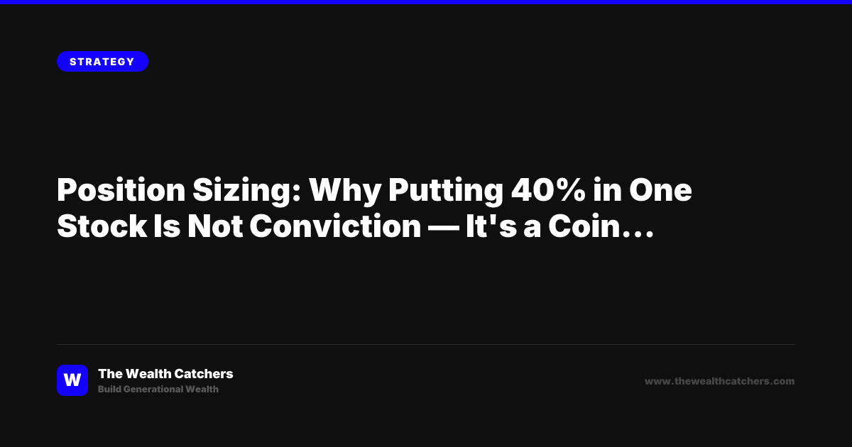 Position Sizing: Why Putting 40% in One Stock Is Not Conviction — It's ...